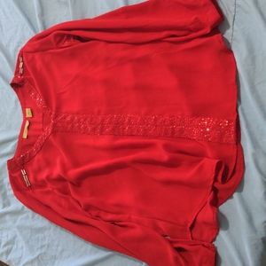 Red blouse